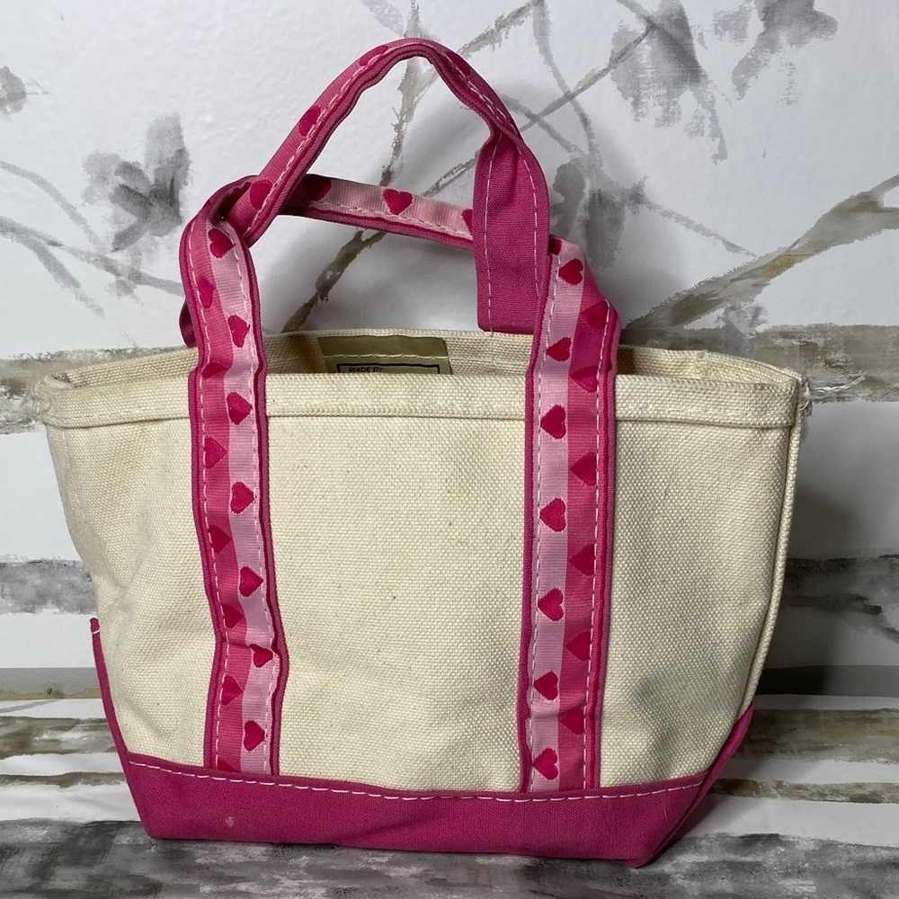 Limited Edition LL Bean Mini Hearts Boat and Tote